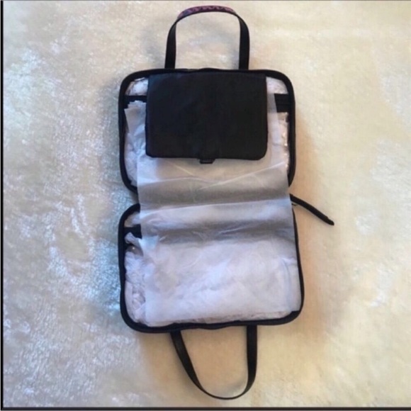 Victoria's Secret Pink Stripe Jetsetter Make up Cosmetic Hanging Travel … - Picture 3 of 6